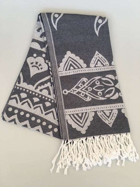 Serviette turque Priene Jacquard Peshtemal (300g / 400g)