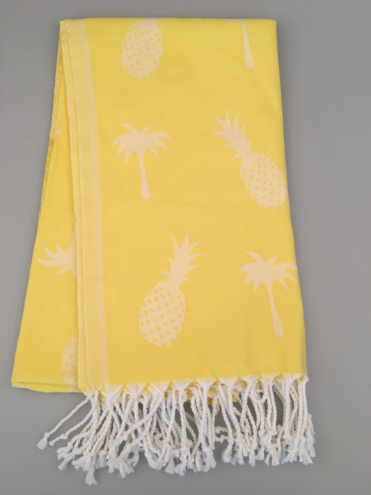 Serviette turque Lyrbe Pineapple Jacquard Peshtemal (300g / 400g)